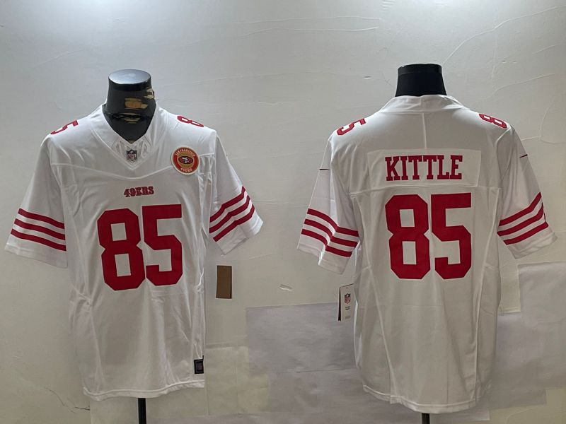 Men San Francisco 49ers #85 Kittle White three generations 2024 Nike Limited NFL Jersey style 5->san francisco 49ers->NFL Jersey